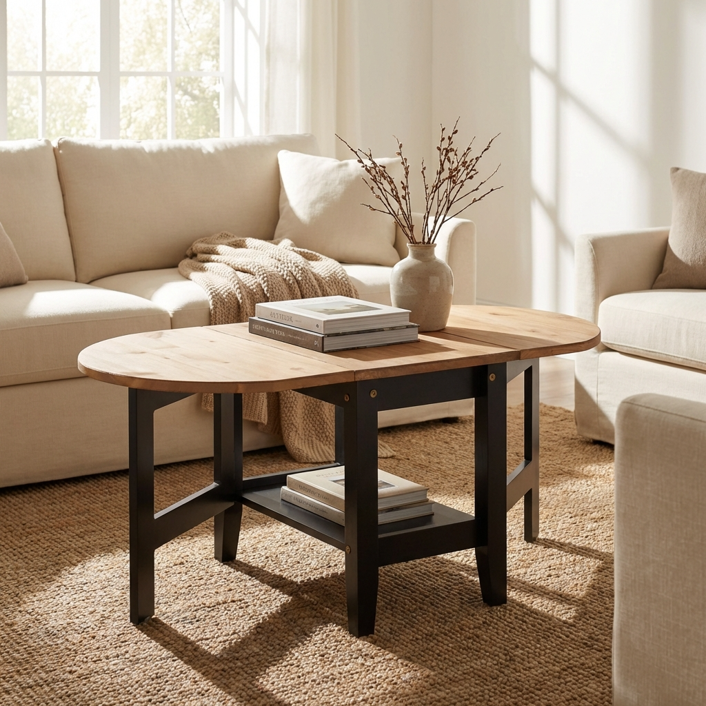 Santos Drop Leaf Extending Coffee Table