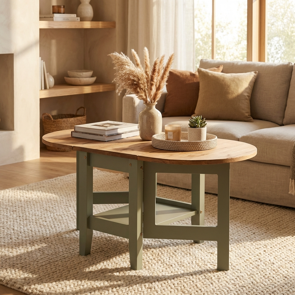 Santos Drop Leaf Extending Coffee Table
