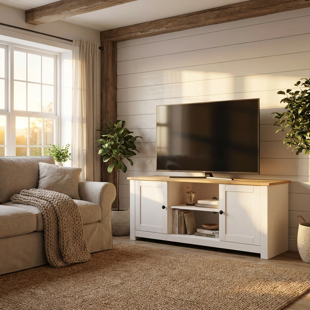 Panama 2 Door 1 Shelf TV Unit