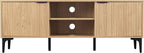 Miami Ridged 2 Door TV Unit with Shelves