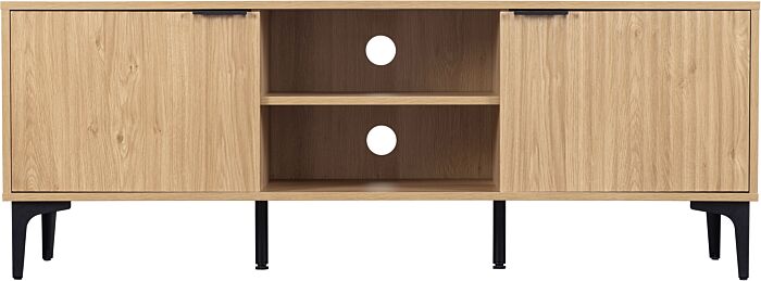 Miami Ridged 2 Door TV Unit with Shelves