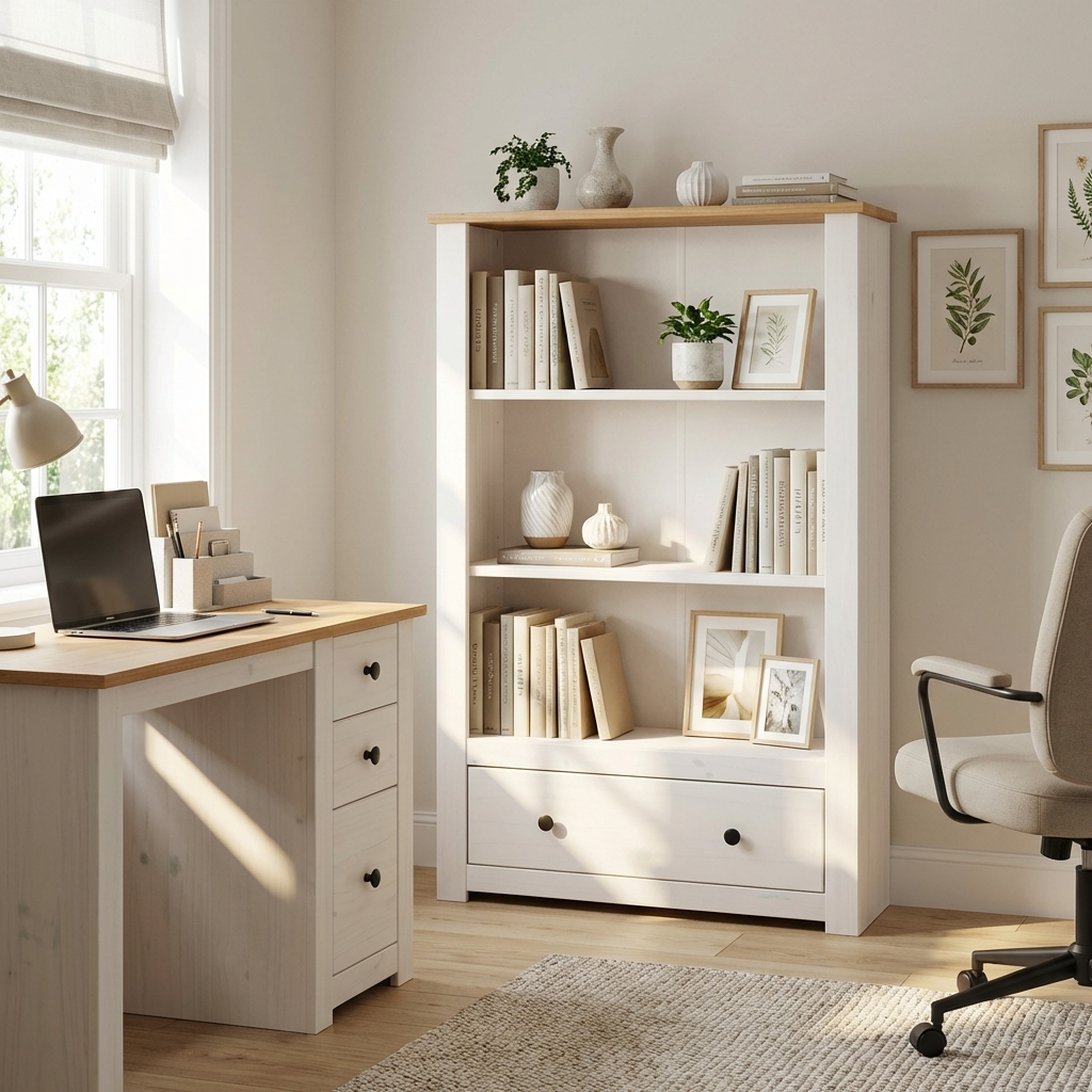 Panama 1 Drawer Bookcase