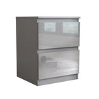 Soho 2 Door Wardrobe & 4 Drawer Chest High Gloss 3 Piece Bedroom Set