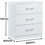 Highbury 2 Door Double Wardrobe & 3 Drawer Chest 2 Piece Bedroom Set