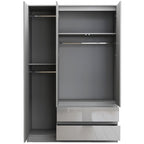 Soho 3 Door Wardrobe, 4 Drawer Chest & Bedside Tables 4 Piece Bedroom Set