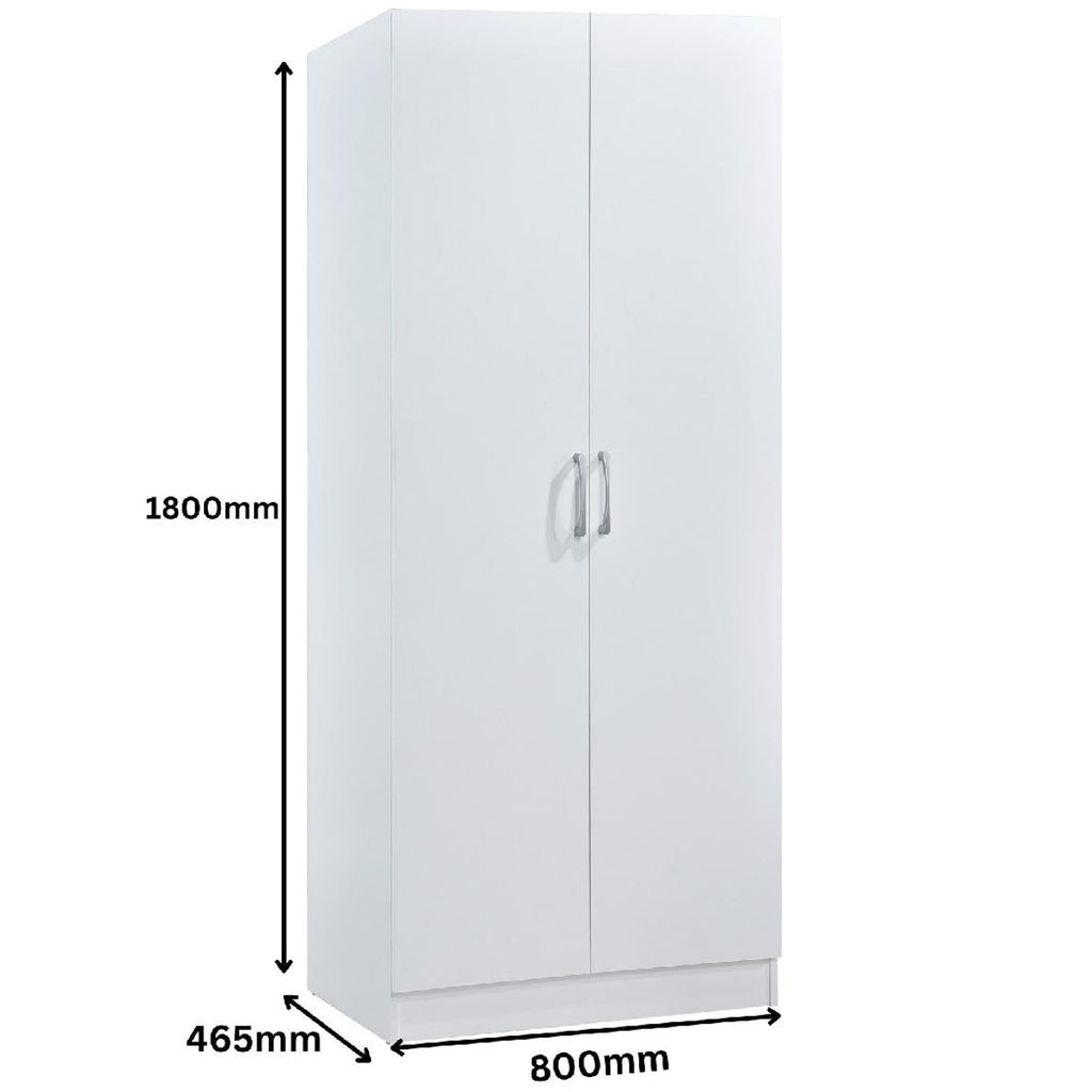 Highbury 2 Door Double Wardrobe & 3 Drawer Chest 2 Piece Bedroom Set