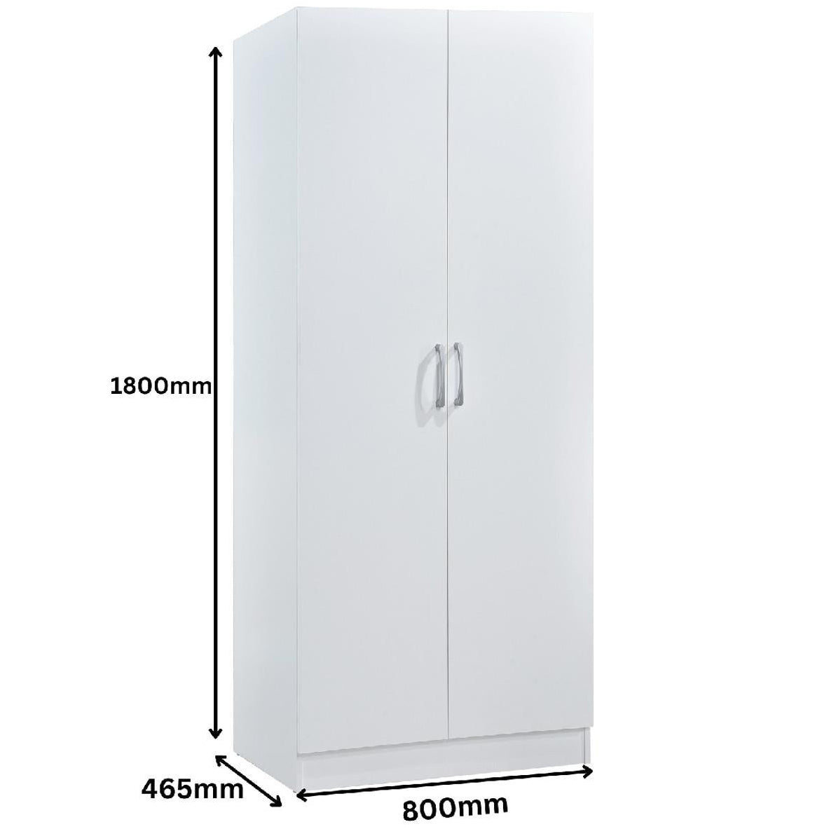 Highbury 2 Door Double Wardrobe & 3 Drawer Chest 2 Piece Bedroom Set