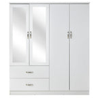 Paddington 4 Door Wardrobe & 7 Drawer Chest 3 Piece Bedroom Set