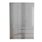Soho 3 Door Wardrobe & 4 Drawer Chest High Gloss 3 Piece Bedroom Set