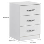 Paddington 7 Drawer Chest 3 Piece Bedroom Set