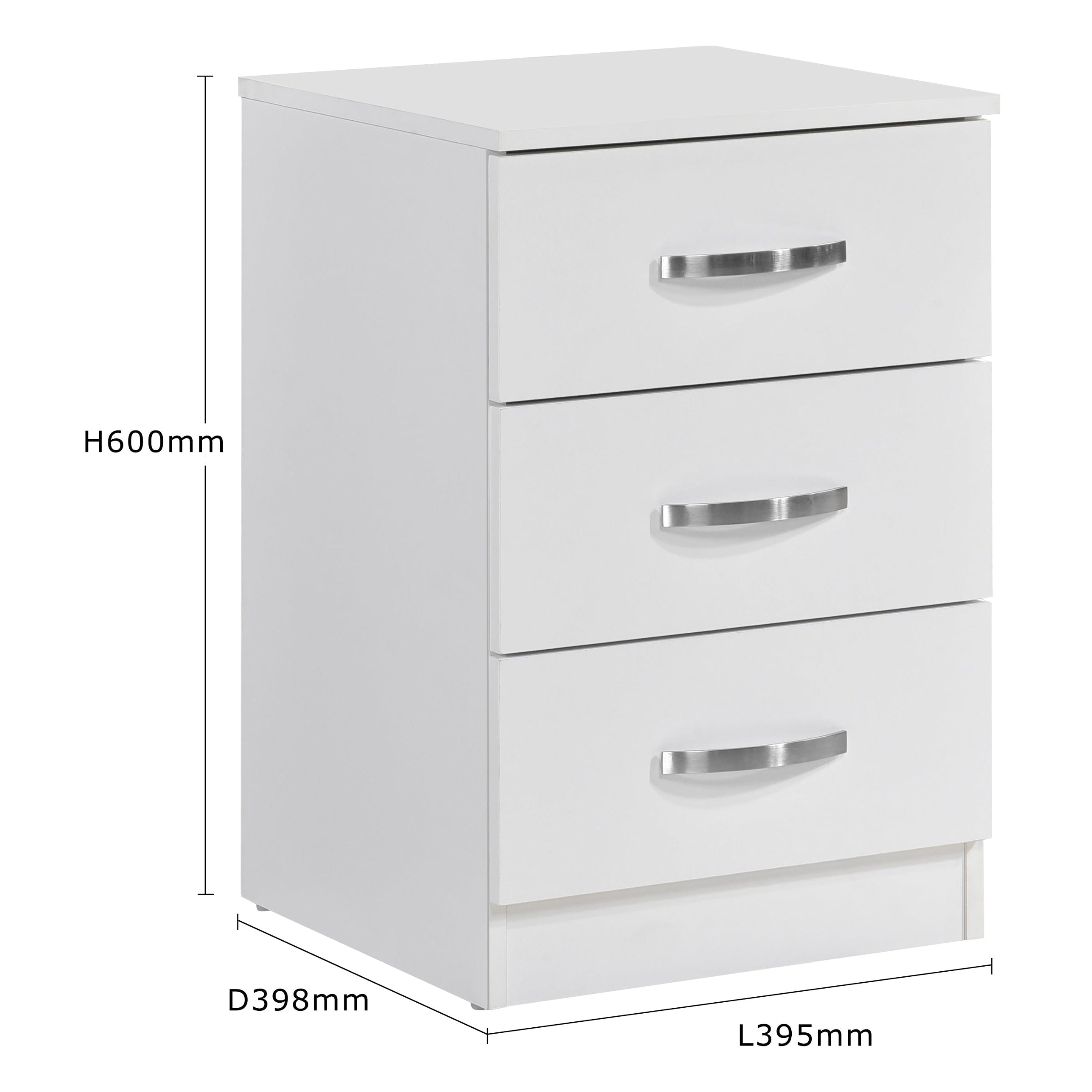 Paddington 3+2 Drawer Chest 3 Piece Bedroom Set