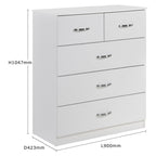 Paddington 3+2 Drawer Chest of Drawers