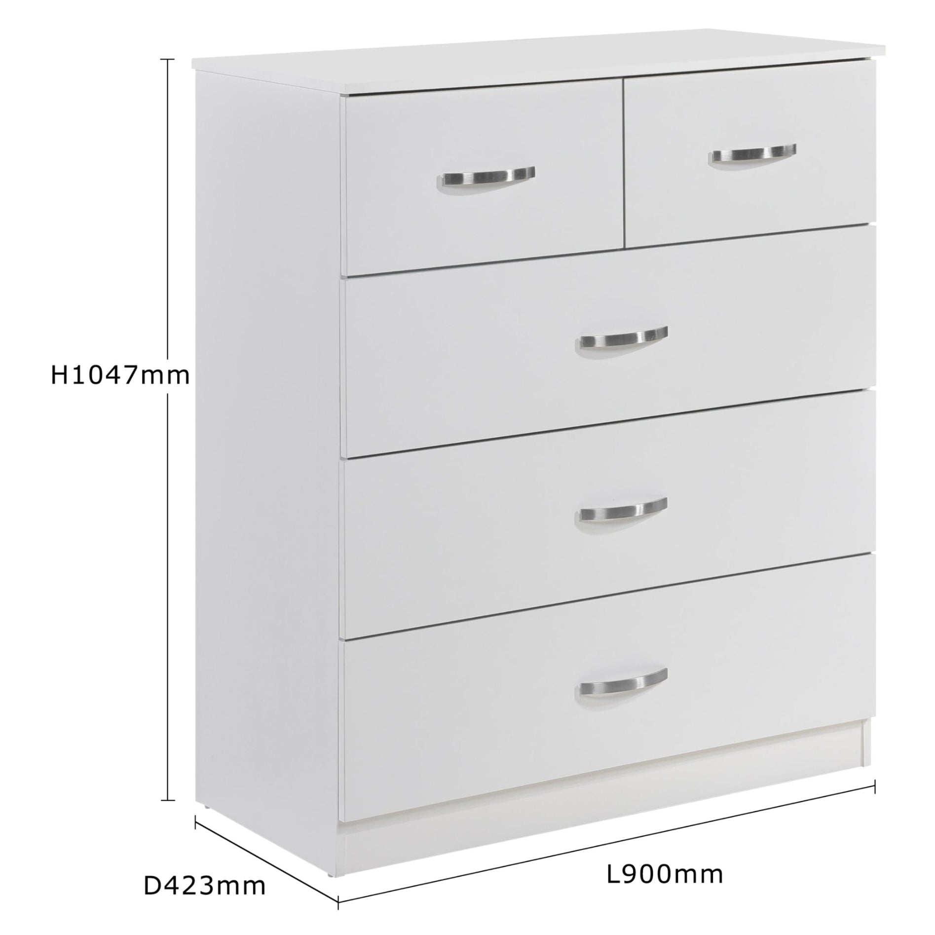 Paddington 3+2 Drawer Chest of Drawers