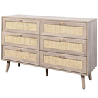 Willow Rattan 2 Door Wardrobe 3 Piece Bedroom Set