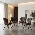 4 Quebec Faux Leather Dining Chairs