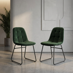 Pair of Lukas Velvet Dining Chairs