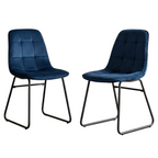 Pair of Lukas Velvet Dining Chairs