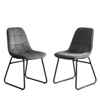 Pair of Lukas Velvet Dining Chairs