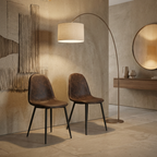 Pair of Athens Faux Leather Dining Chairs