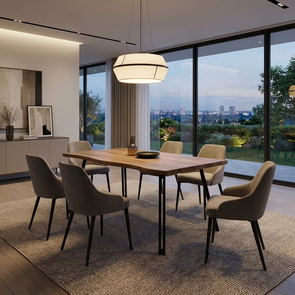 Quebec Wave Edge Dining Table
