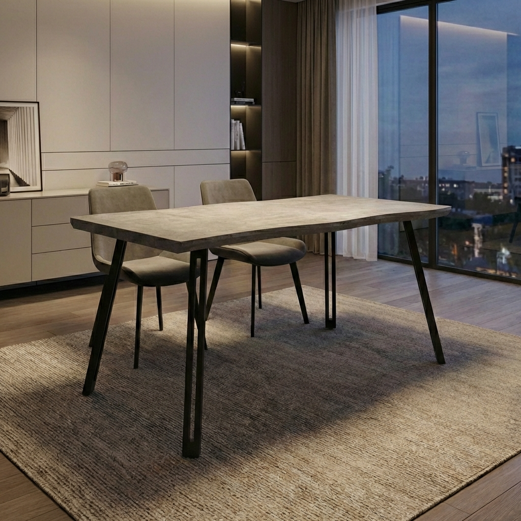 Quebec Wave Edge Dining Table