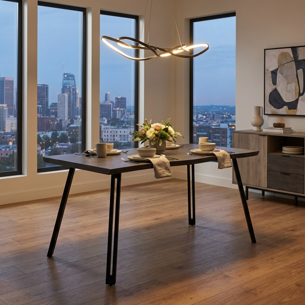 Quebec Wave Edge Dining Table