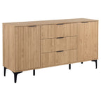 Miami Ridged 2 Door 3 Drawer Fluted Sideboard