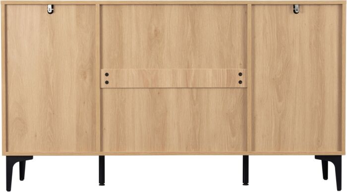 Miami Ridged 2 Door 3 Drawer Fluted Sideboard