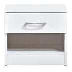 Highbury 2 Door Double Wardrobe & 1 Drawer Bedside 2 Piece Bedroom Set