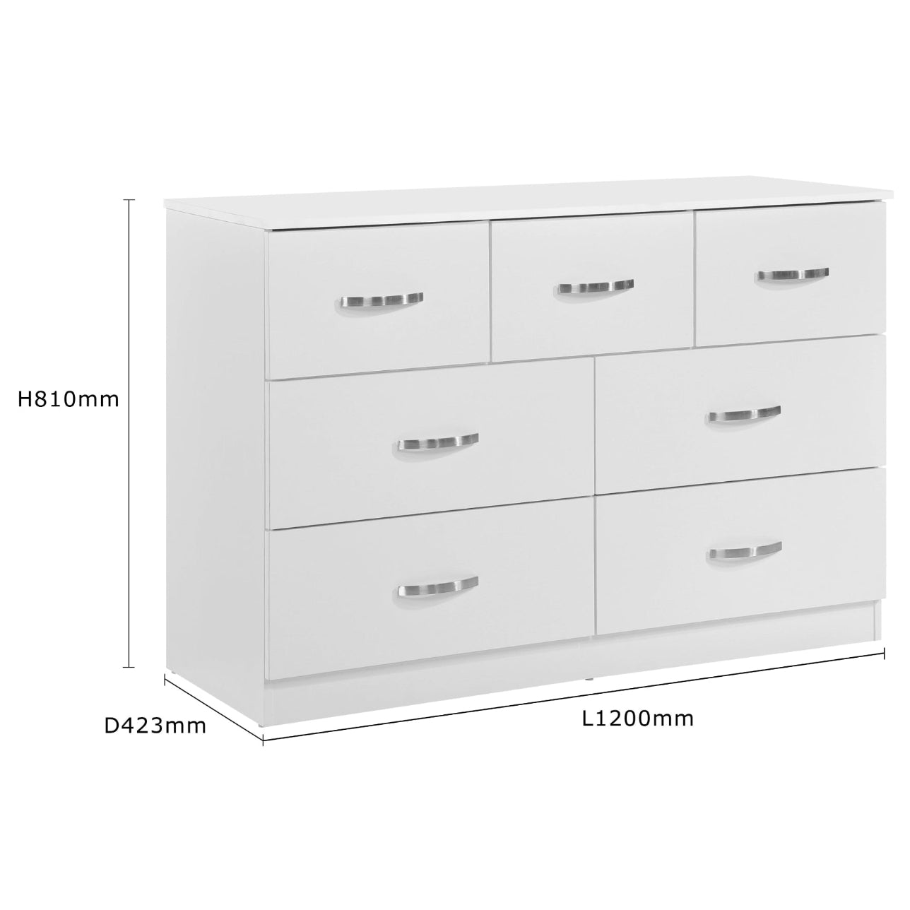 Paddington 7 Drawer Chest of Drawers