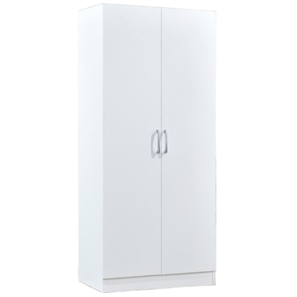 Highbury 2 Door Double Wardrobe & 1 Drawer Bedside 2 Piece Bedroom Set