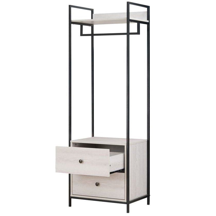 Alva Open Wardrobe with 2 Drawers 3 Piece Bedroom Set