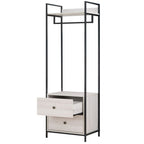 Alva Open Wardrobe with 2 Drawers 3 Piece Bedroom Set