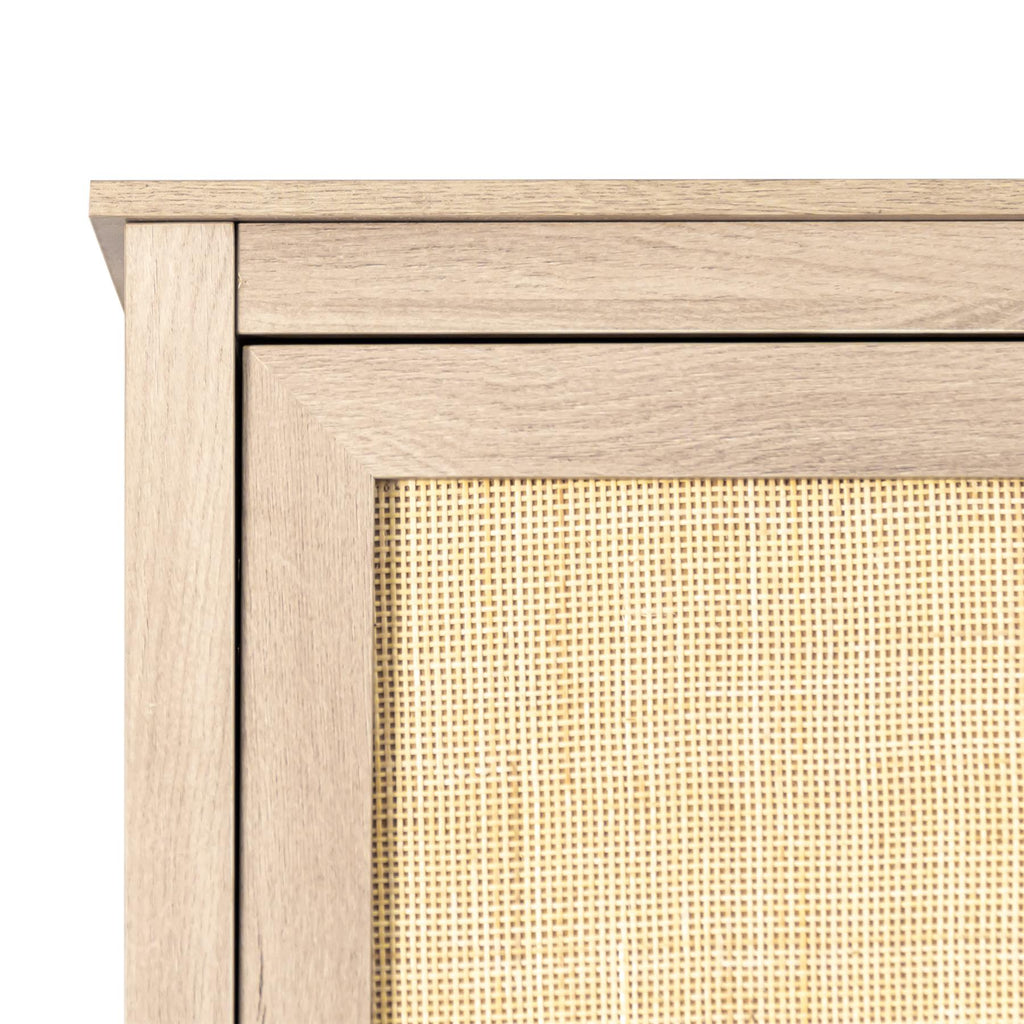 Willow Rattan 3 Door Wardrobe 3 Piece Bedroom Set