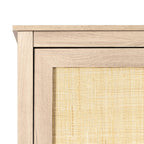 Willow Rattan 3 Door Wardrobe 3 Piece Bedroom Set