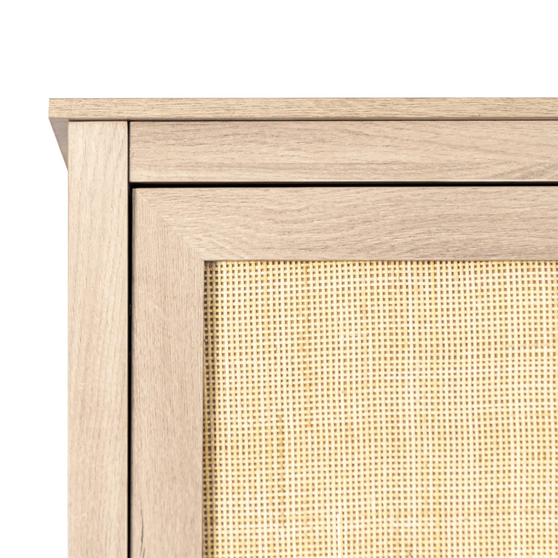 Willow Rattan 3 Door Wardrobe 3 Piece Bedroom Set
