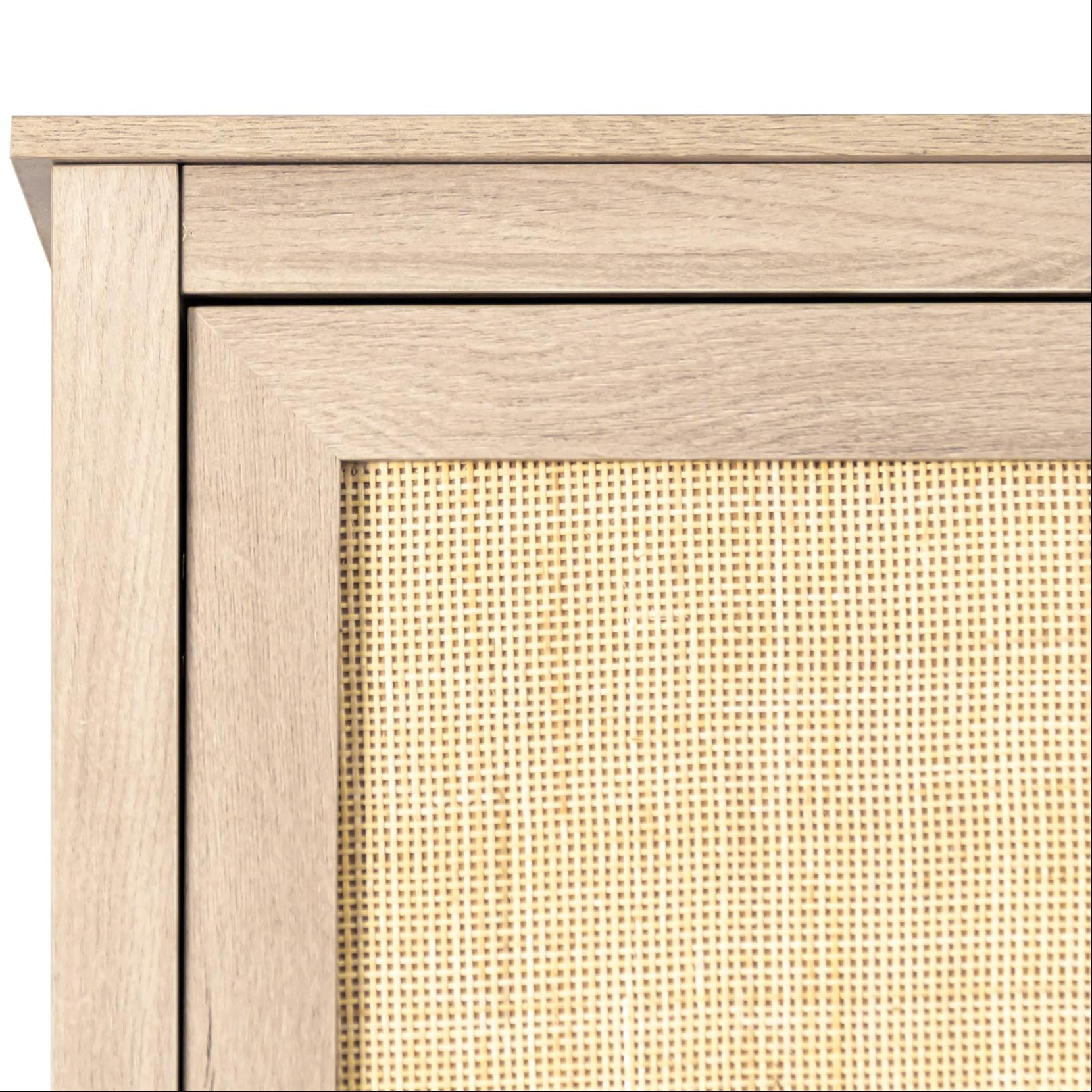 Willow Rattan 3 Door Wardrobe 3 Piece Bedroom Set