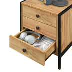 Alva Open Wardrobe with 2 Drawers 3 Piece Bedroom Set