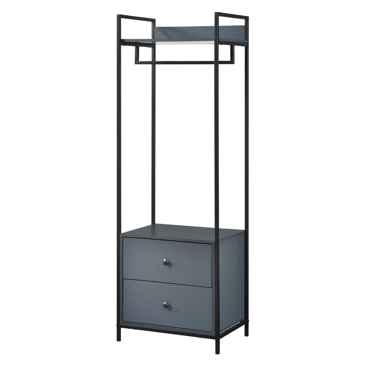 Alva Open Wardrobe Set with 2 Drawers & 4 Shelves