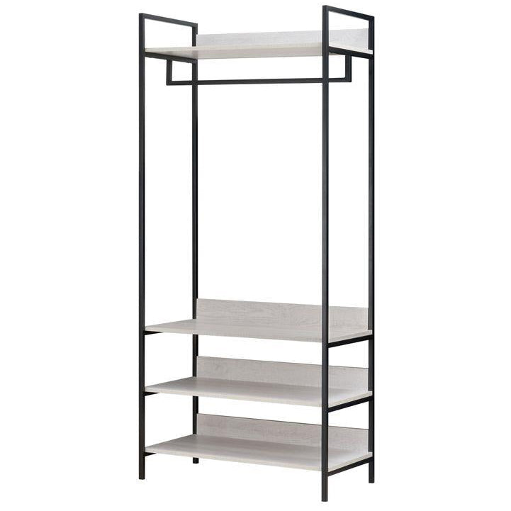 Alva Open Wardrobe Set with 2 Drawers & 4 Shelves
