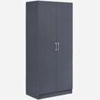 Highbury 2 Door Double Wardrobe & 1 Drawer Bedside 2 Piece Bedroom Set