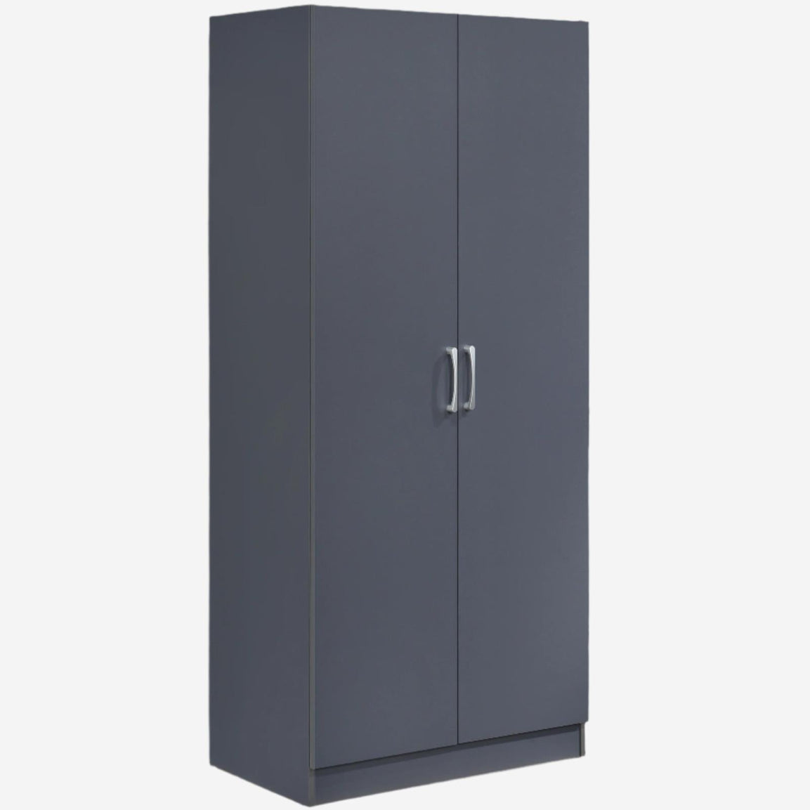 Highbury 2 Door Double Wardrobe & 1 Drawer Bedside 2 Piece Bedroom Set