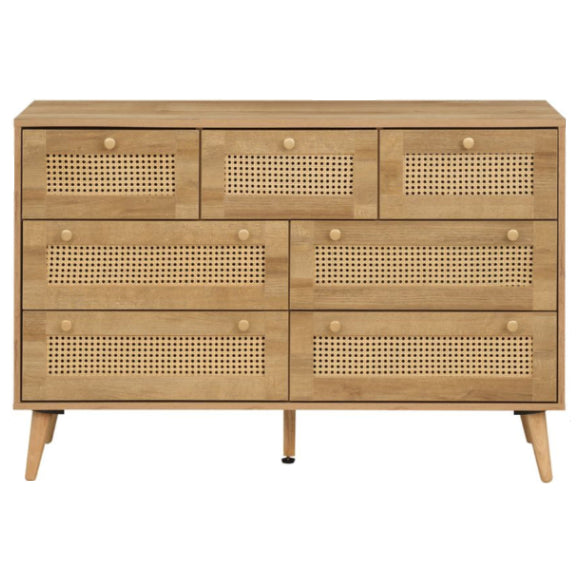 Manila Rattan 7 Drawer Chest of Drawers