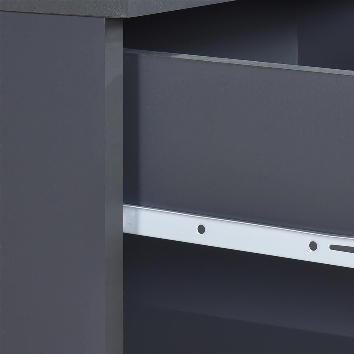 Highbury 2 Door Double Wardrobe & 1 Drawer Bedside 2 Piece Bedroom Set