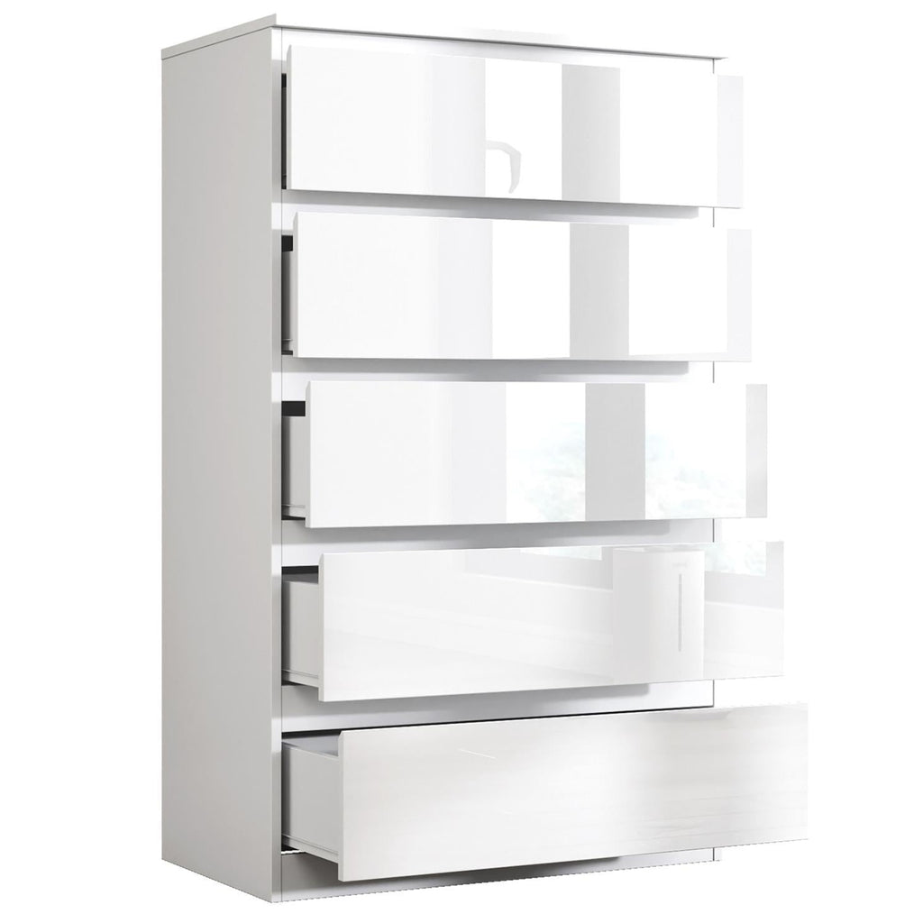 Soho 3 Door Wardrobe, 5 Drawer Chest & Bedside Tables 4 Piece Bedroom Set