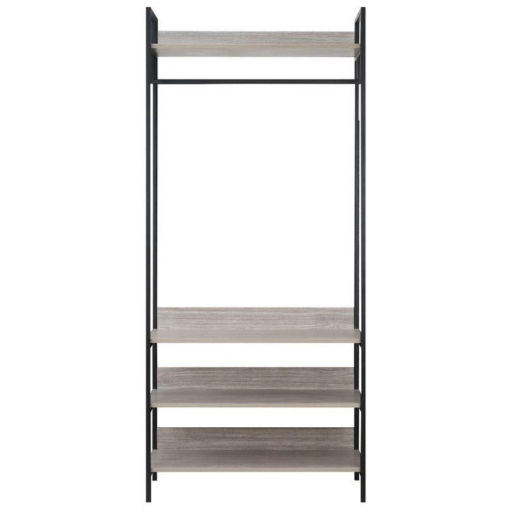 Alva Open Wardrobe Set with 2 Drawers & 4 Shelves