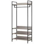Alva Open Wardrobe Set with 2 Drawers & 4 Shelves