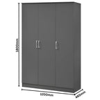 Highbury 3 Door Triple Wardrobe