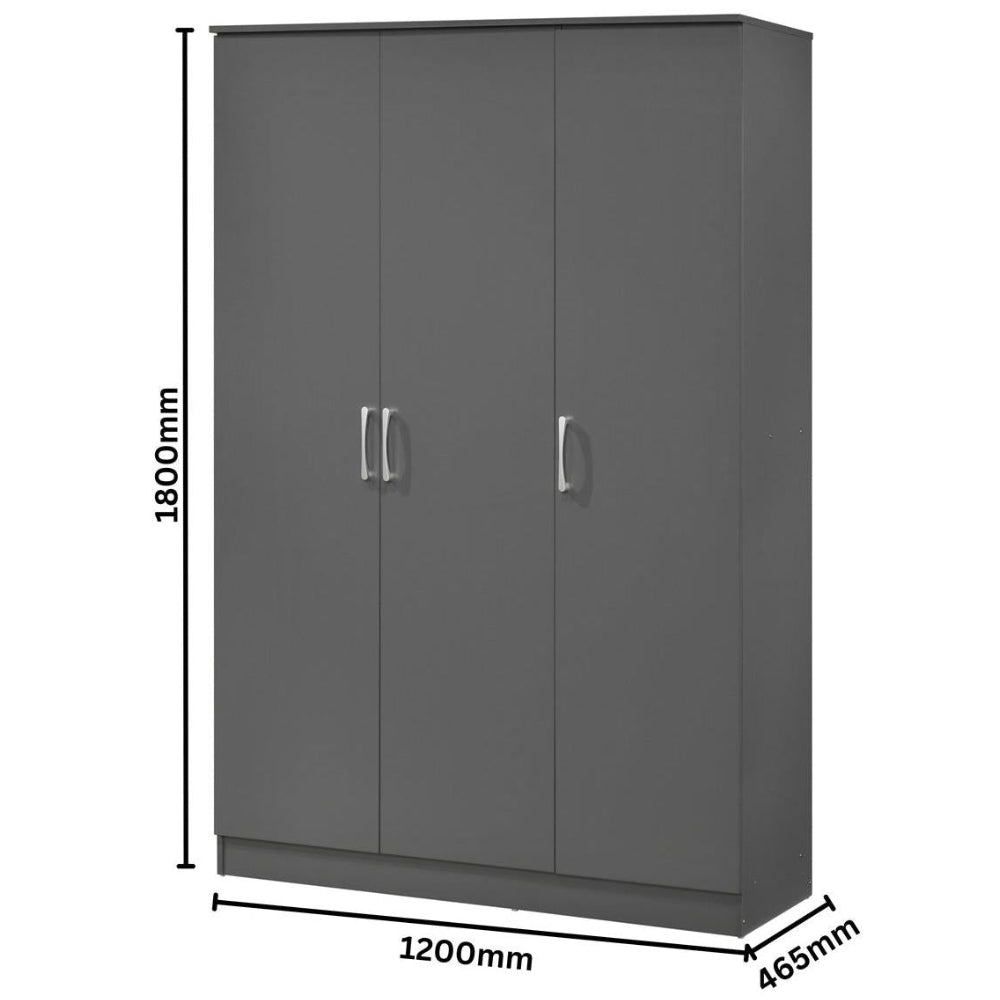 Highbury 4 Piece Bedroom Set With 3 Door Triple Wardrobe