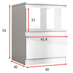 Soho 3 Door Wardrobe, 4 Drawer Chest & Bedside Tables 4 Piece Bedroom Set